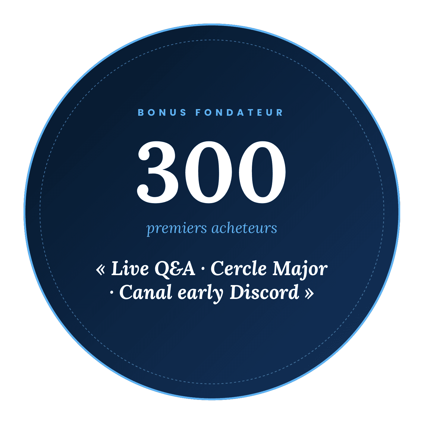 Bonus Fondateur — 300 premiers acheteurs