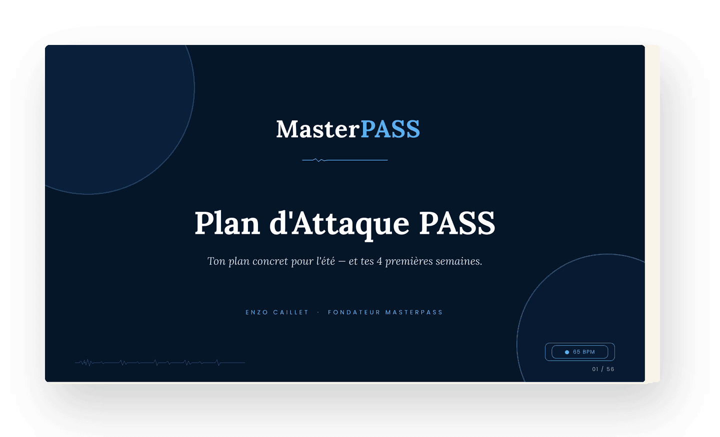 Plan d'Attaque PASS — mockup produit